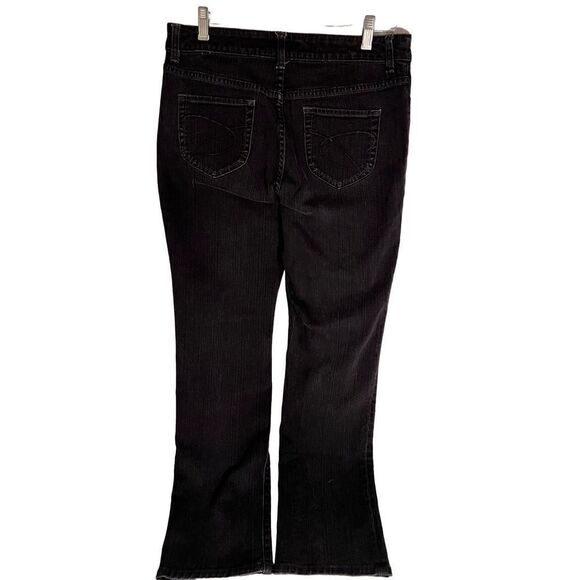 Chicos Platinum Black Wash Denim Jeans Womens Size 1.5 See Measurements - Picture 2 of 11